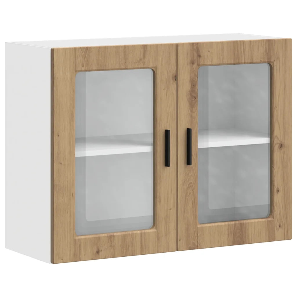 Pensile da Cucina con Porta in Vetro Porto Rovere Artigianale 854096