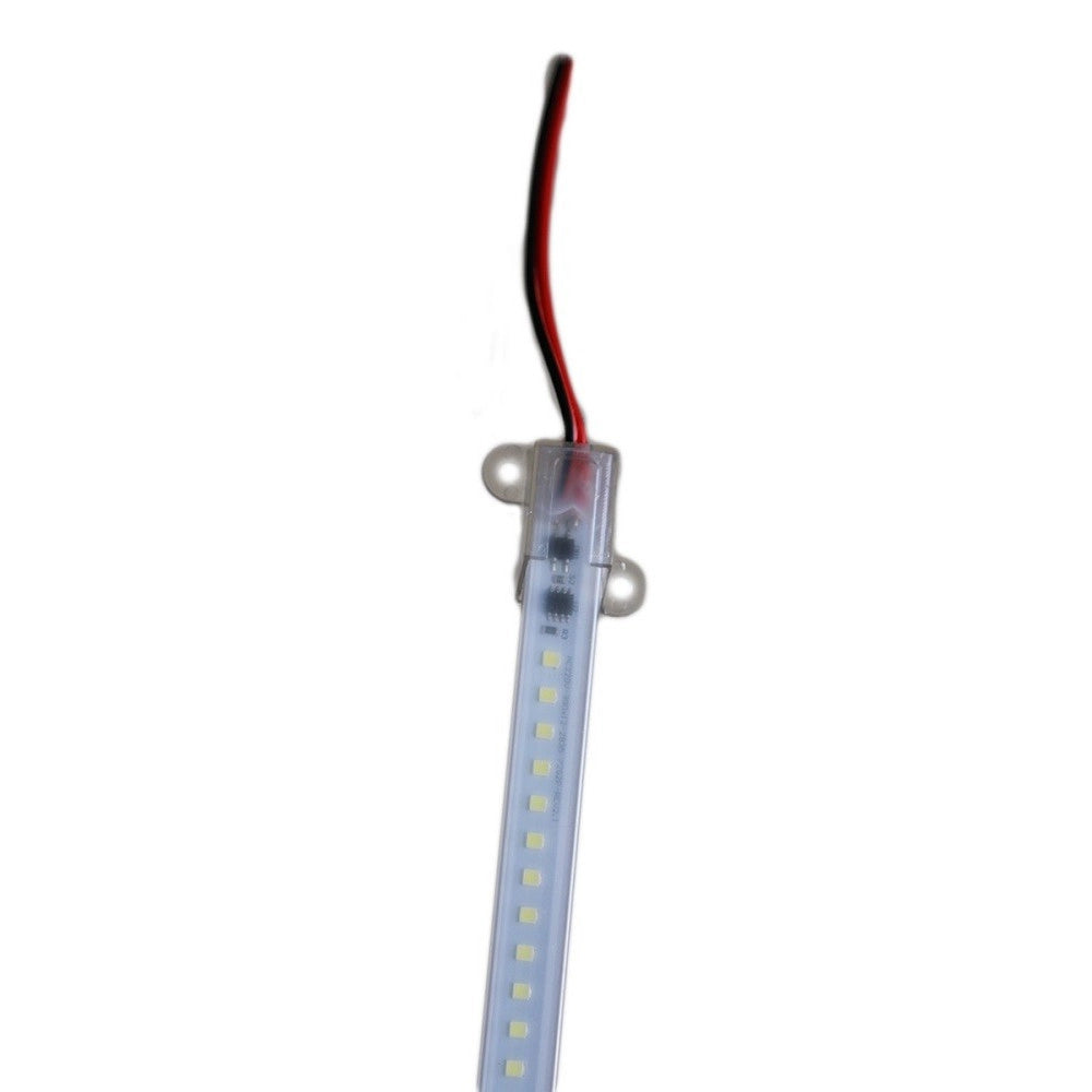 Trade Shop - 5 Striscie Led Smd 2835 Rigida Barra Profilo 15w 1 Mt Luce Calda Fredda 12v - -bianco Freddo      -