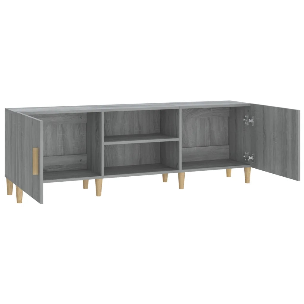 Mobile Porta TV Grigio Sonoma 150x30x50 cm in Legno Multistrato cod mxl 18299