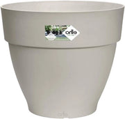 Piantagione per Esterno - Vibia Campana Rond 25 - Ø 24,5 x H 21,0 cm - Bianco/ Bianco Sabbia