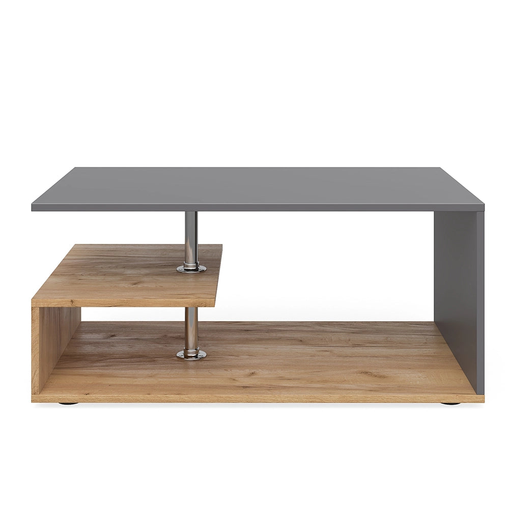 Vicco Tavolino da salotto Rovere antracite/sabbia 91 x 52,6 cm