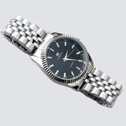 Trade Shop - Orologio Polso Ik Collection Uomo Donna Analogico Quarzo Silver Quadrante Nero -