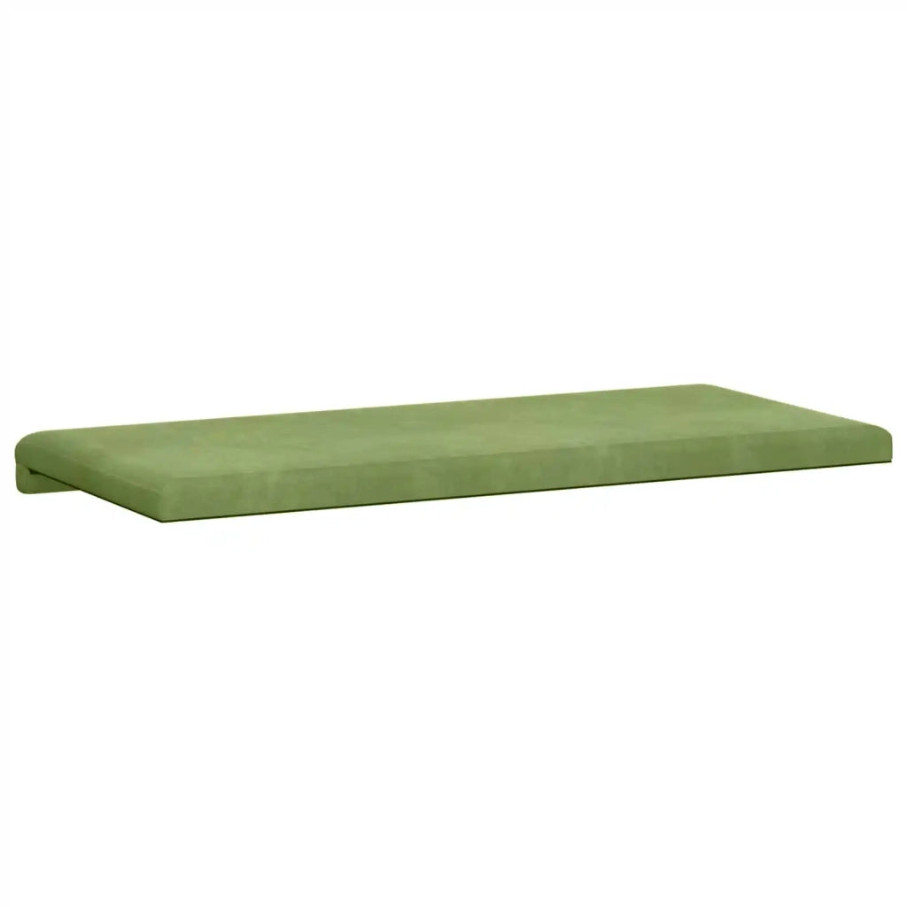 Cuscino per panchina Velluto (V) Verde chiaro Profondità 35 cm 42043255