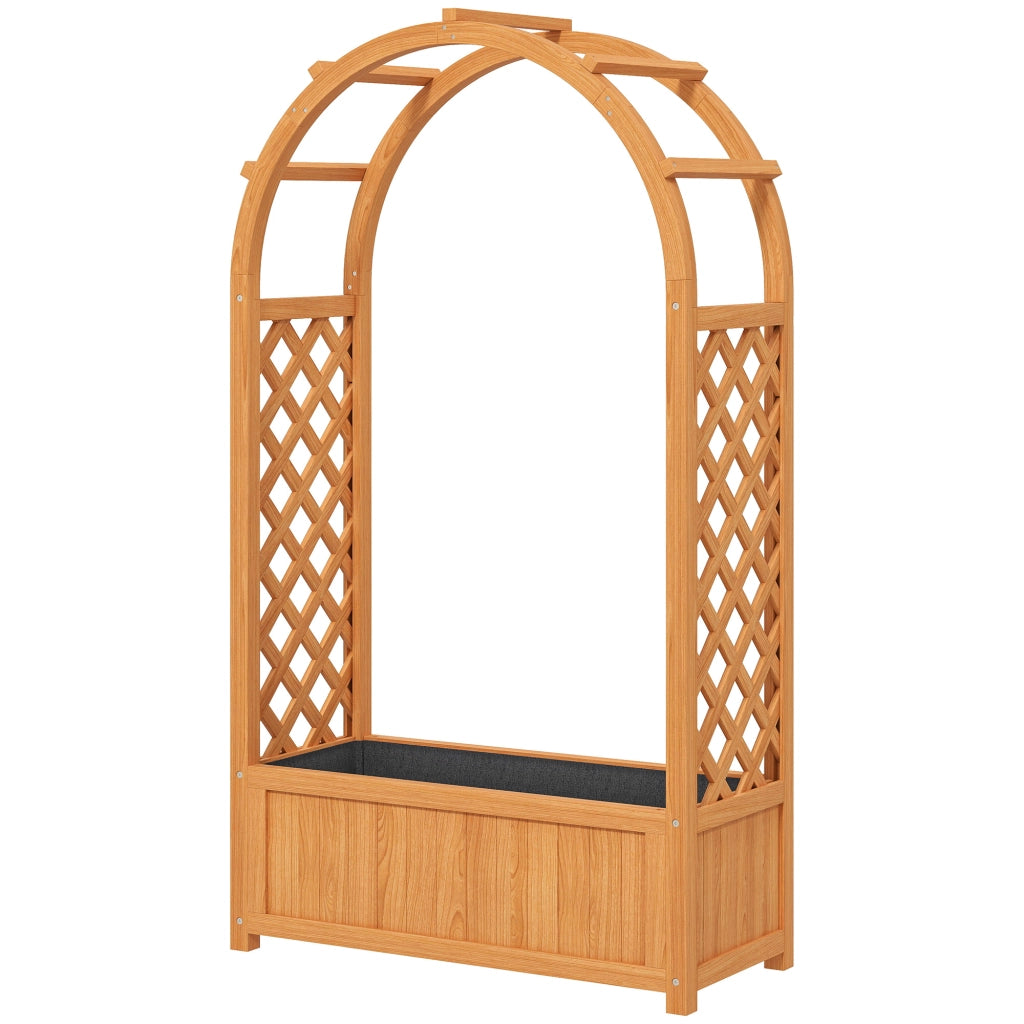 Casetta da Giardino con Griglia ¨C zephmum ¨C Legno 83x36x145cm Marrone Chiaro