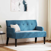 Panca Chesterfield Blu 112 x 65,5 x 75 cm Velluto