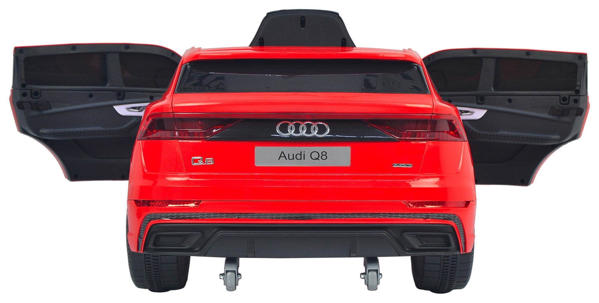 Macchina Elettrica per Bambini 12V con Licenza Audi Q8 Rossa