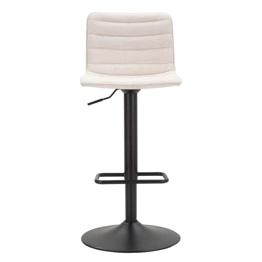 Set di 2 Sgabelli Alti VKH444, Bianco, Metallo, 43x49,5x85,5 cm