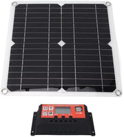 Kit di Controllo Pannello Solare - Doppio Output USB DC - Regolatore 100A - Arancione - Ricarica Batteria Cellule Solari - Adatto per Sistemi Off-Grid.