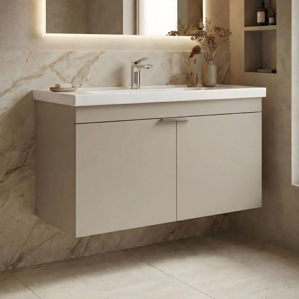 Mobile lavabo "Desna 100" - 100 x 45 x 58 cm - Sabbia