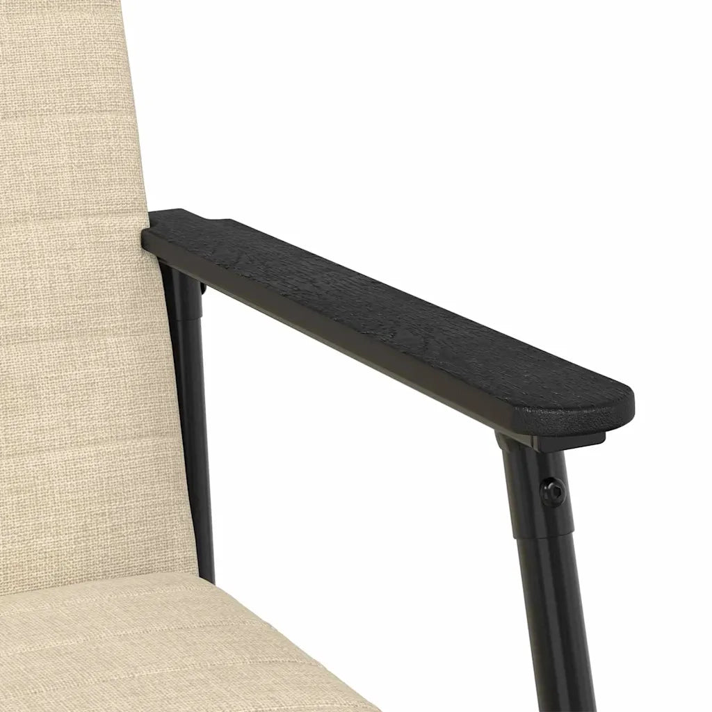 Poltrona | Sedia Relax Crema 59 x 75 x 78 cm Tessuto