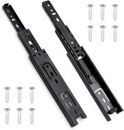 Set di 2 guide per carrello 45 x 150 mm con cuscinetti a rulli, 285 mm estensibili, capacità di carico 45 kg