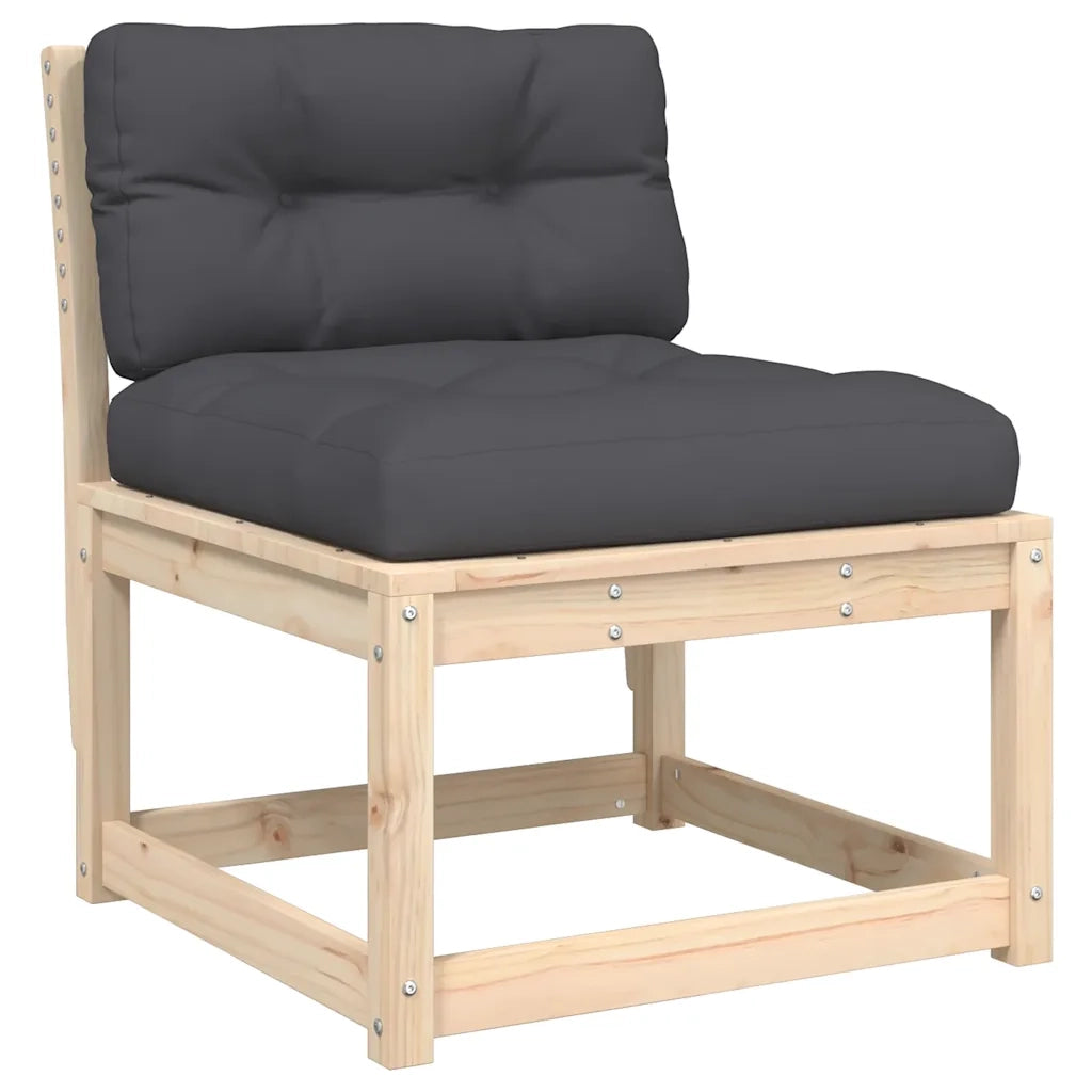 Set Divani Giardino 5 pz con Cuscini in Legno Massello di Pinocod mxl 112285