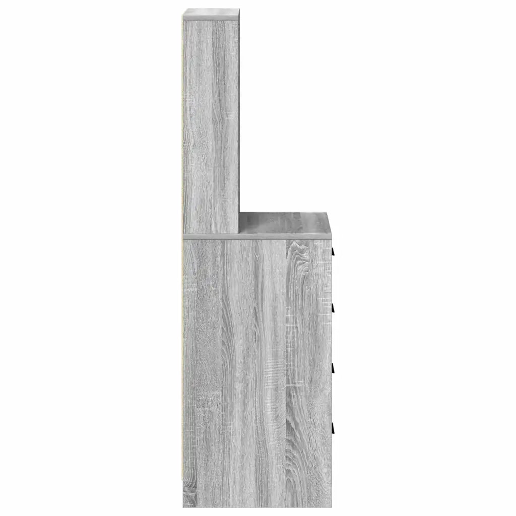 Credenza Grigio sonoma 40 x 41 x 135 cm Legno multistrato 865051