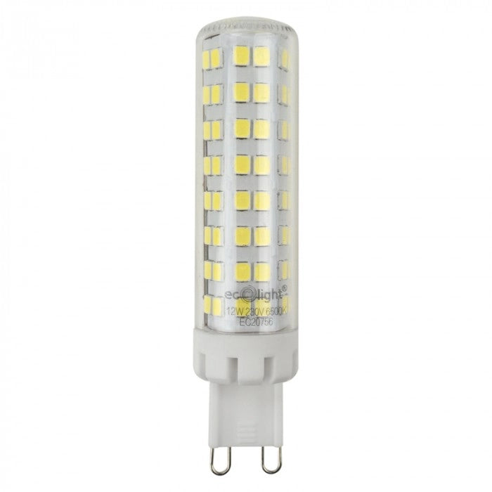 Lampadina LED G9 12W 1040lm 6500K anti-sfarfallio Ecolight