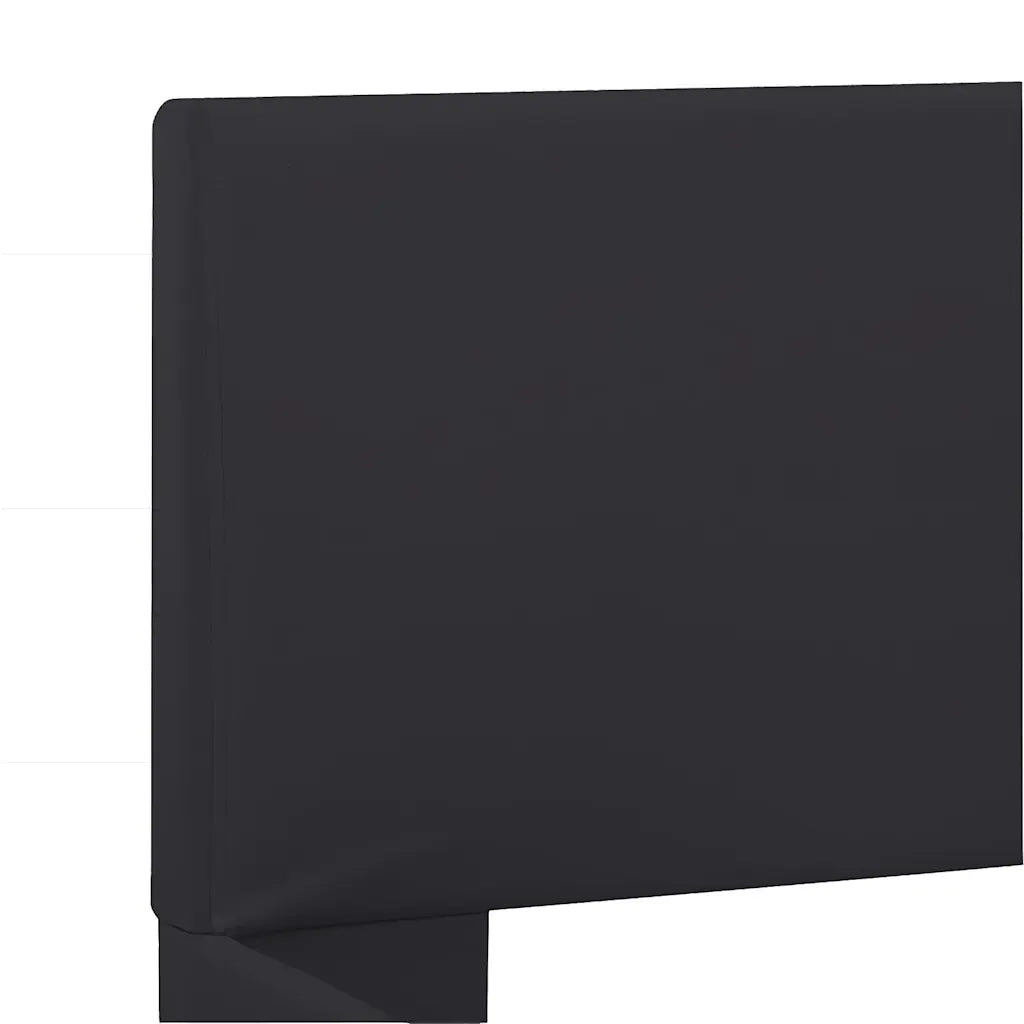 Giroletto con LED Nero in Similpelle 160x200 cm 285484