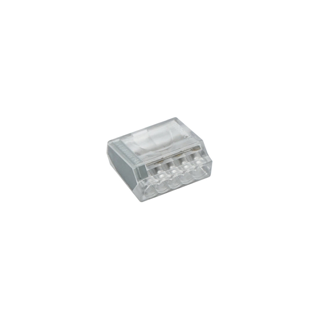 Connettore rapido per conduttore rigido 24A 450V, 5 poli 0,75-2,5mm Leader