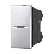 Pulsante Assiale 1P 16A Unipolare Colore Grigio Compatibile Con Bticino Axolute