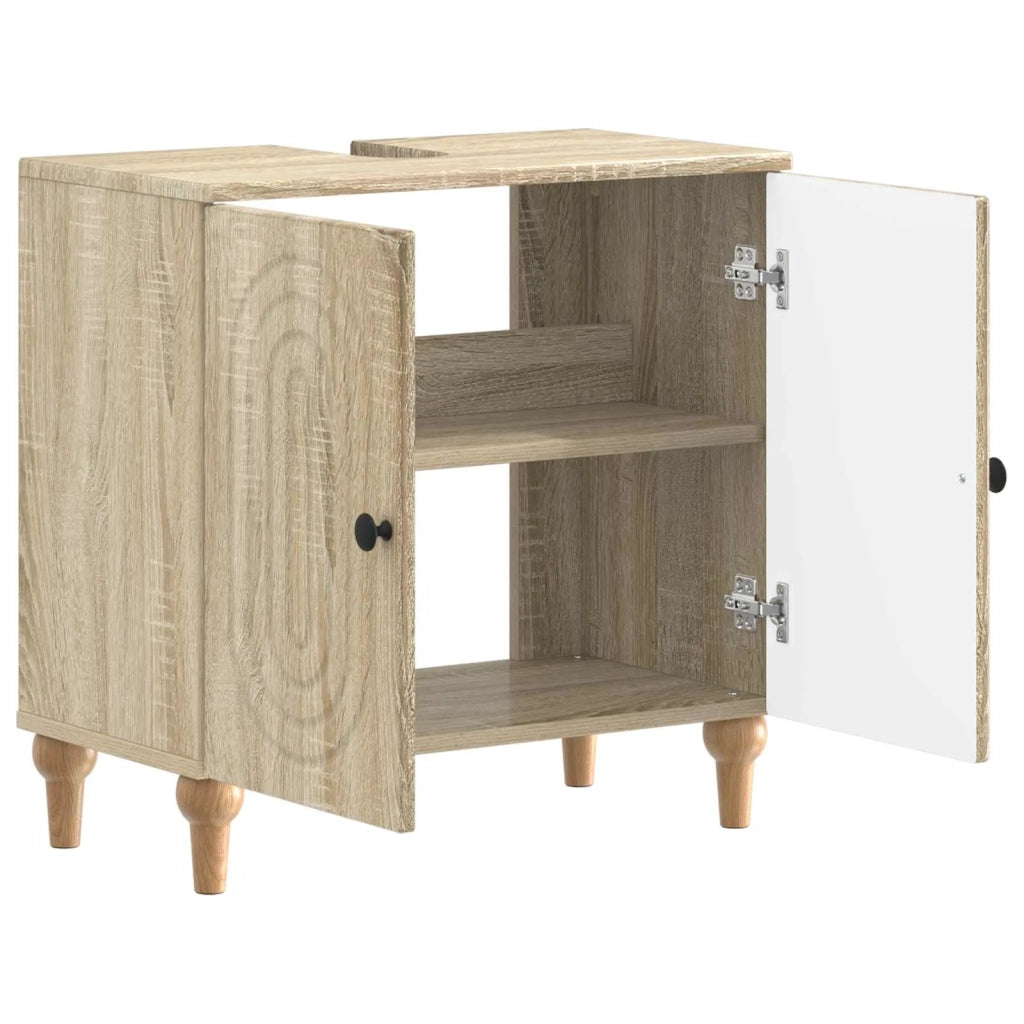 Armadio per Lavabo da Bagno ALKMAAR Rovere Sonoma 896127