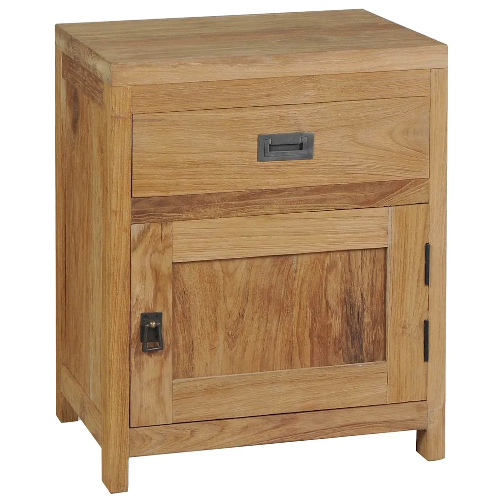 Comodino in Legno Massello di Teak 40x30x50 cm cod mxl 31070