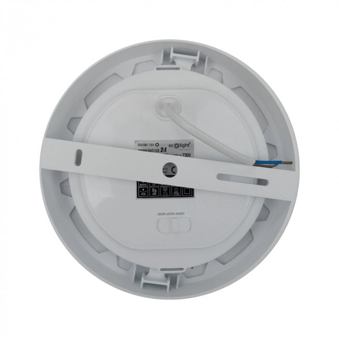 Plafoniera LED rotonda 18W CCT bianca Ecolight
