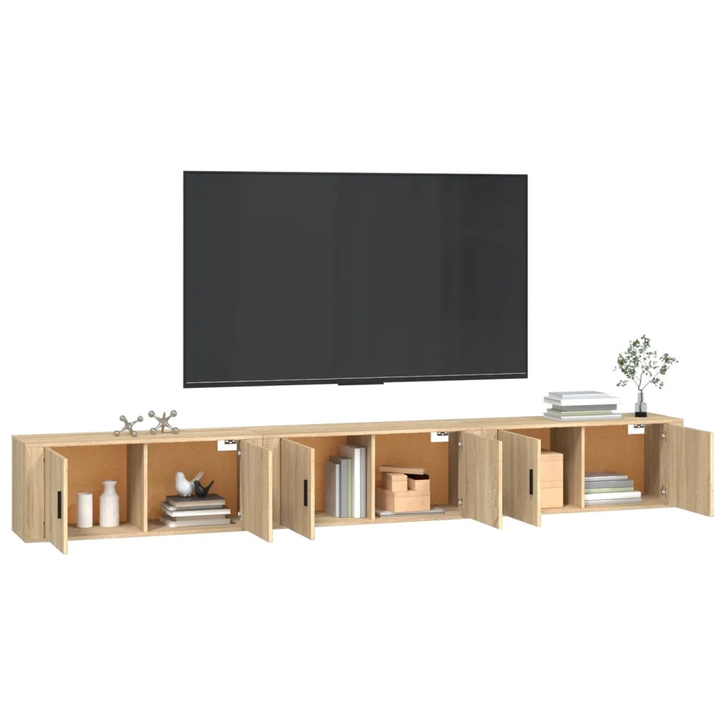 Mobili Porta TV a Parete 3 pz Rovere Sonoma 100x34,5x40 cm 3188377