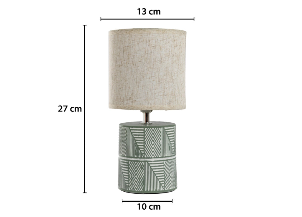 Lampada Da Tavolo Comodino Ricaricabile Accensione On/Off Modello Rodi - Lampada - Verde