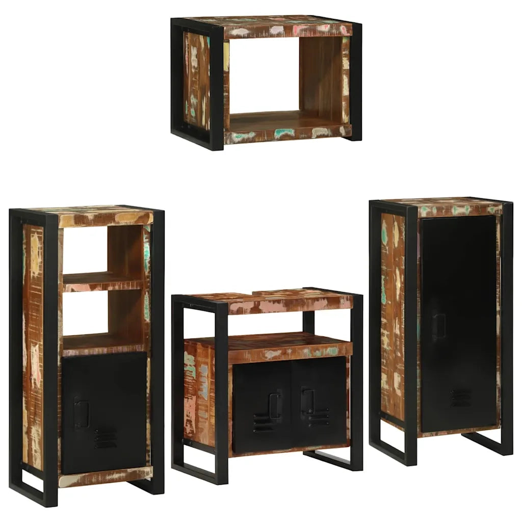 Set di mobili per il bagno 4 pcs Legno massello riciclato 3305681