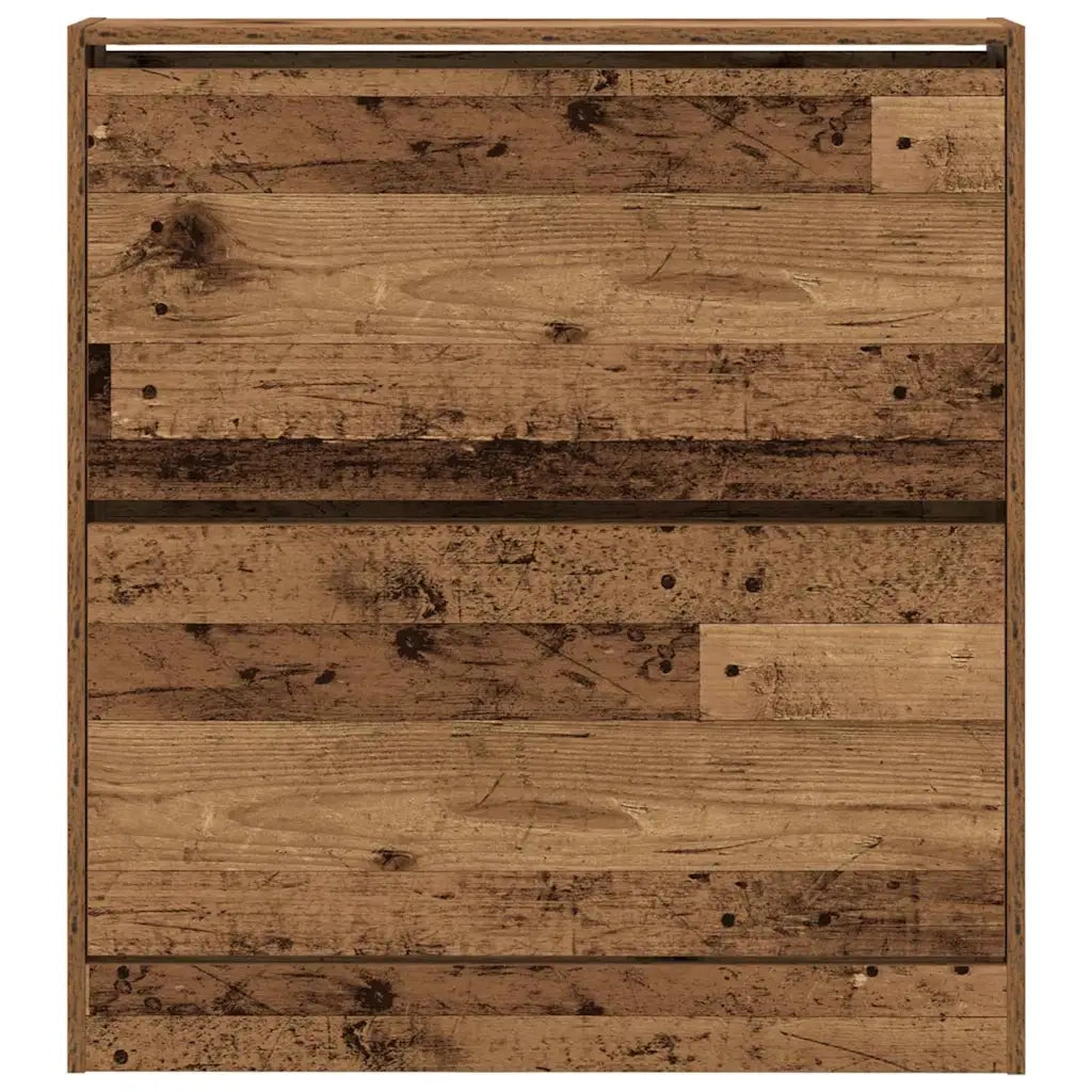 Mobile per scarpe con porta-Scarpiera Legno vecchio 80 x 21 x 87,5 cm