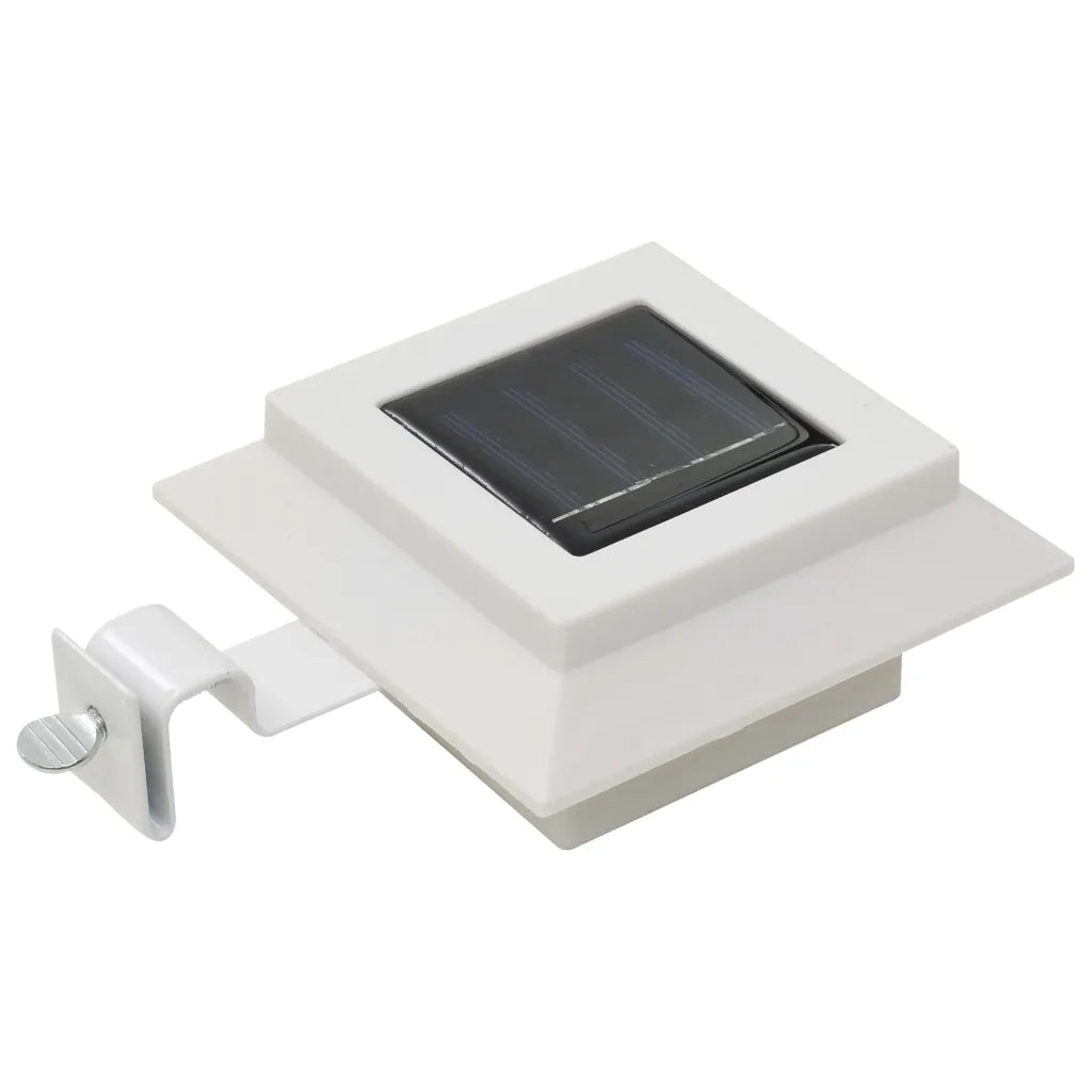 Lampade Solari da Esterno 12 pz LED Quadrate 12 cm Bianche CFW4858424