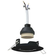 Set di 6 faretti da incasso moderni orientabili 9 x 9 x 2,5 cm in metallo nero 02_0058268
