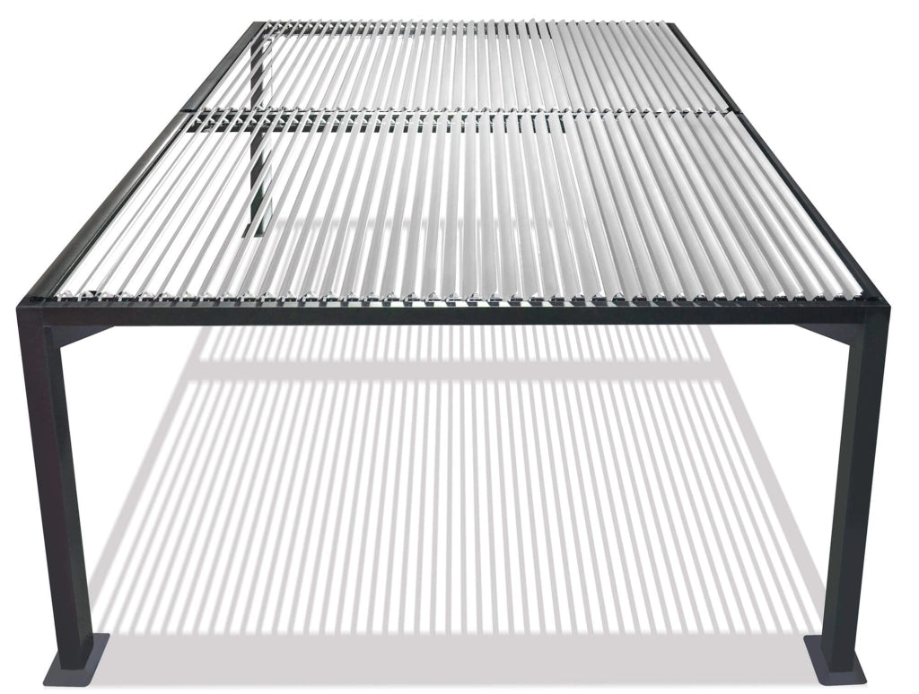 Pergola da Giardino 3x3m in Alluminio Antracite