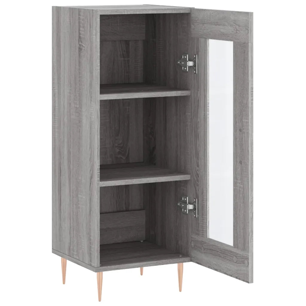 Credenza Grigio Sonoma 34,5x34x90 cm in Legno Multistrato 828786