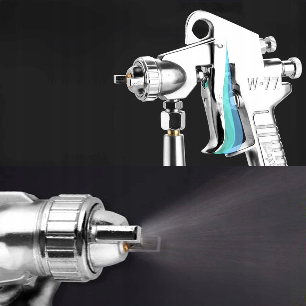 Pistola a Spruzzo Alta Pressione con Serbatoio 1L e Ugello 2mm – Design Ergonomico, Acciaio Inox, Regolazione 360°
