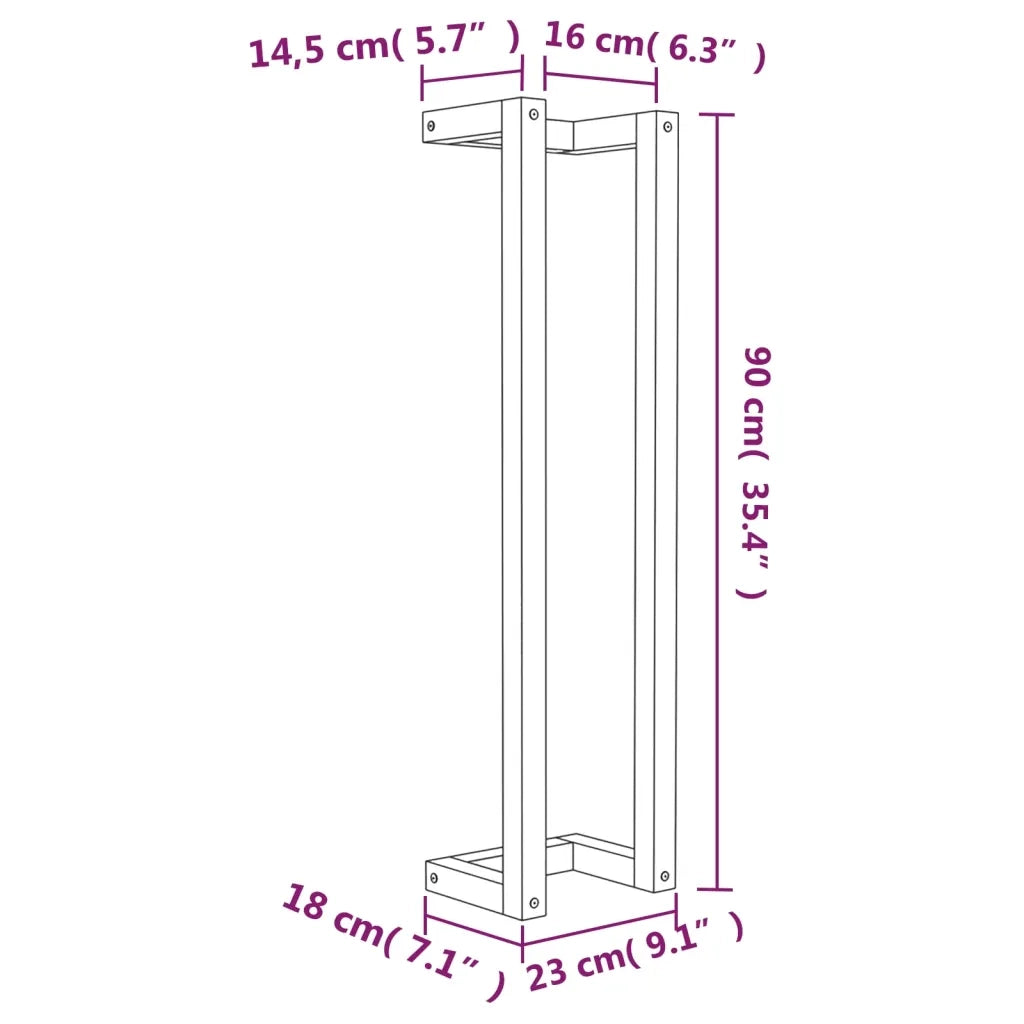 Portasciugamani 23x18x90 cm in Legno Massello di Pino cod mxl 49288