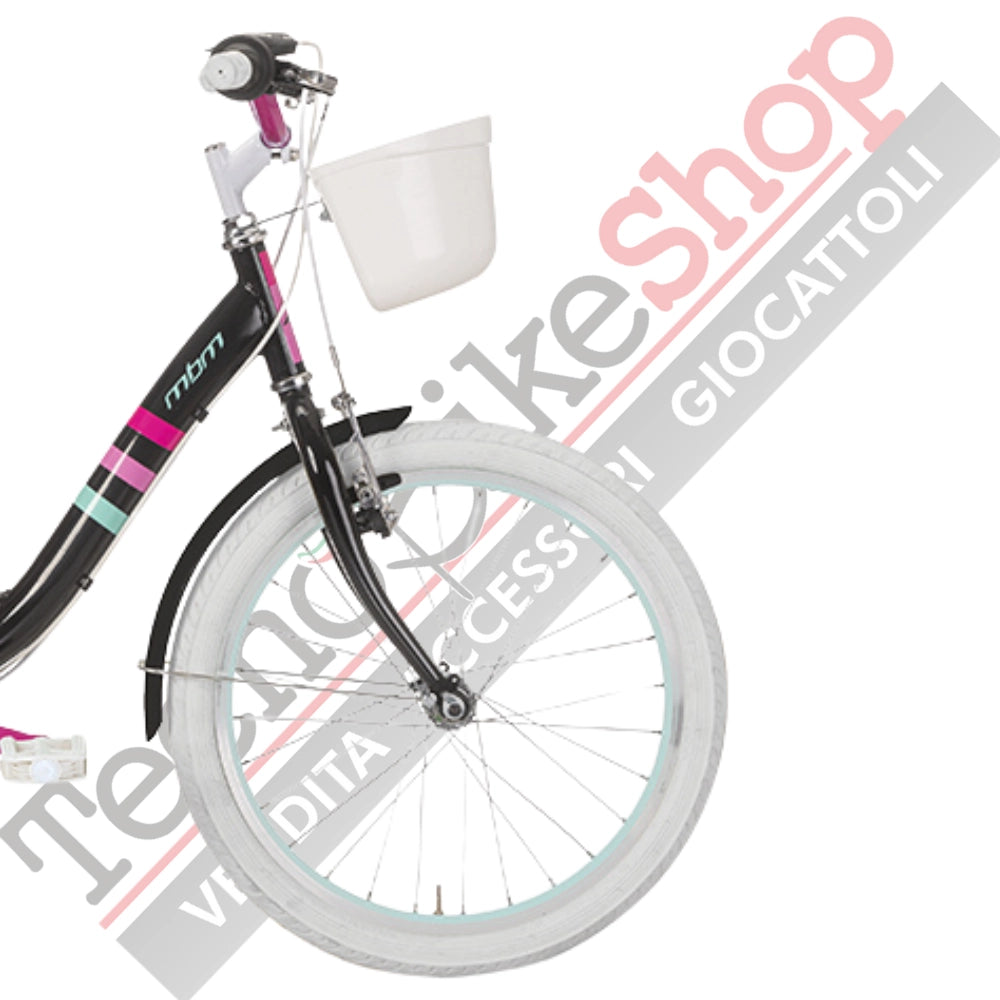 Bici Bambina MBM Fleur 20"- 6 Velocità -Nero