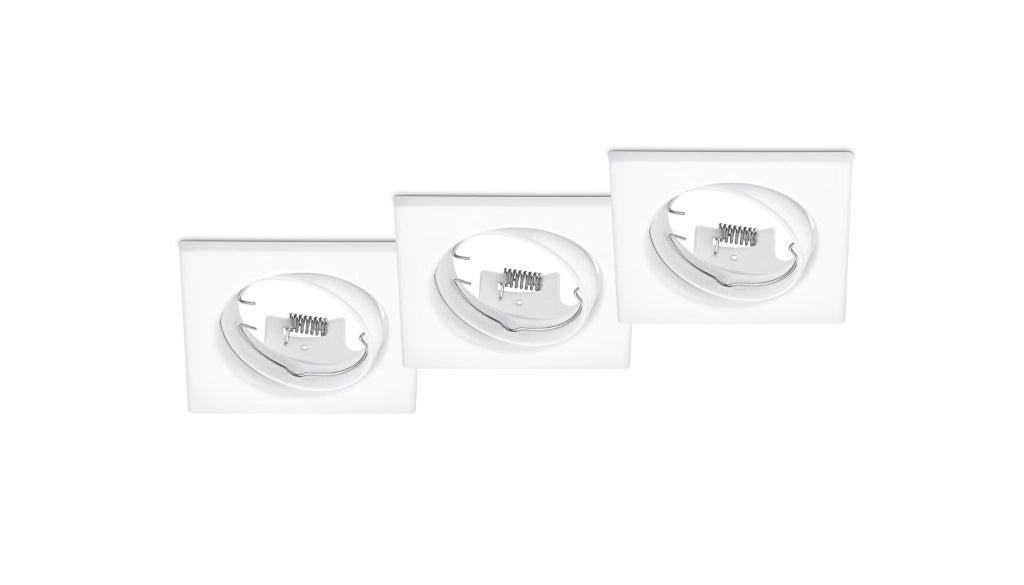 Illuminazione da Incasso da Interno  GU10 in Metallo Bianco Opaco