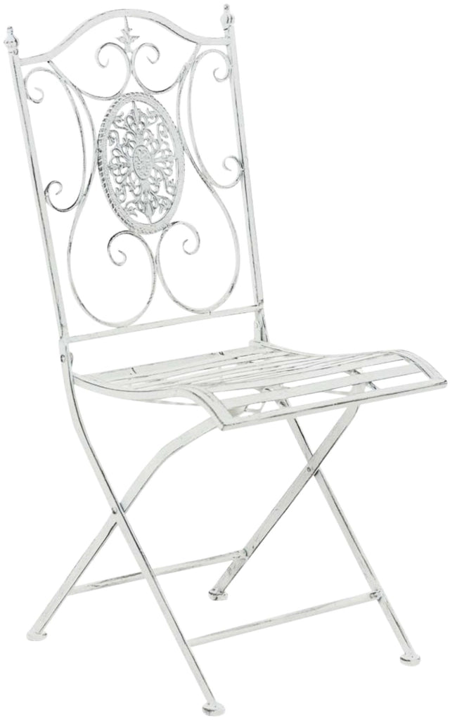 Set di 2 sedie pieghevoli Sibell bianco antico