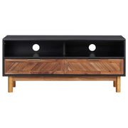 Mobile Porta TV-Credenza per TV 100x35x45 cm in Legno Massello di Acacia e MDF
