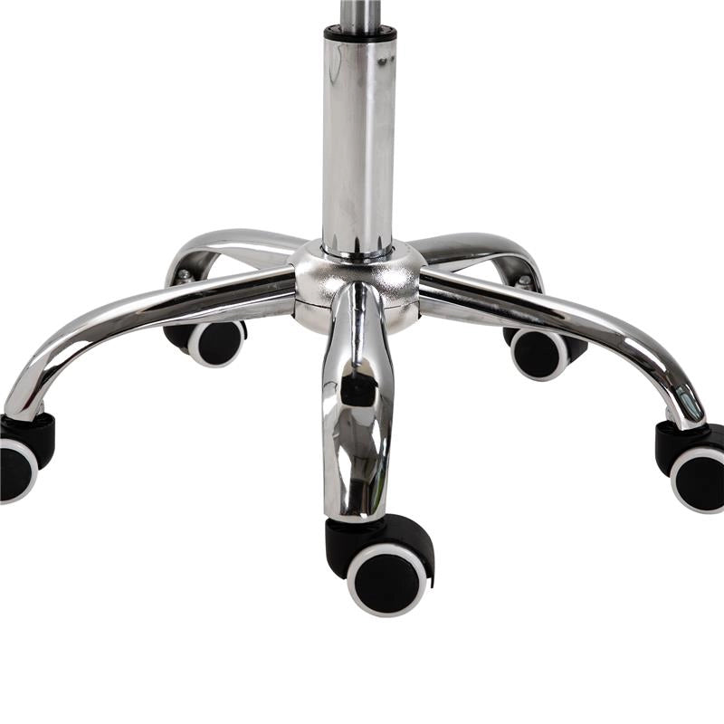 SGABELLO PER ESTETISTA PARRUCCHIERE SALONE SEDUTA SELLA 52X53X49-61 CM CREMA