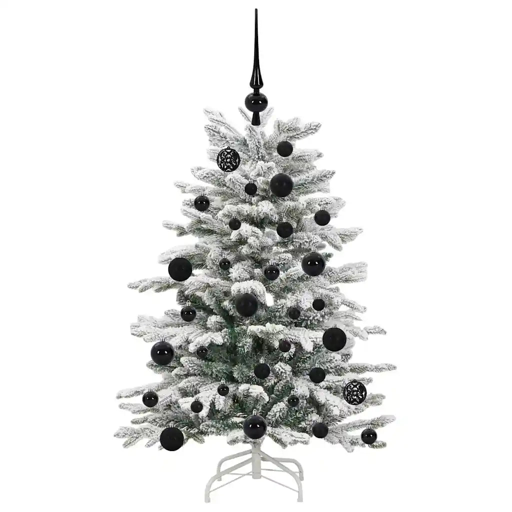 Albero di Natale Artificiale con Rami Pieghevoli Bianco 120 cm