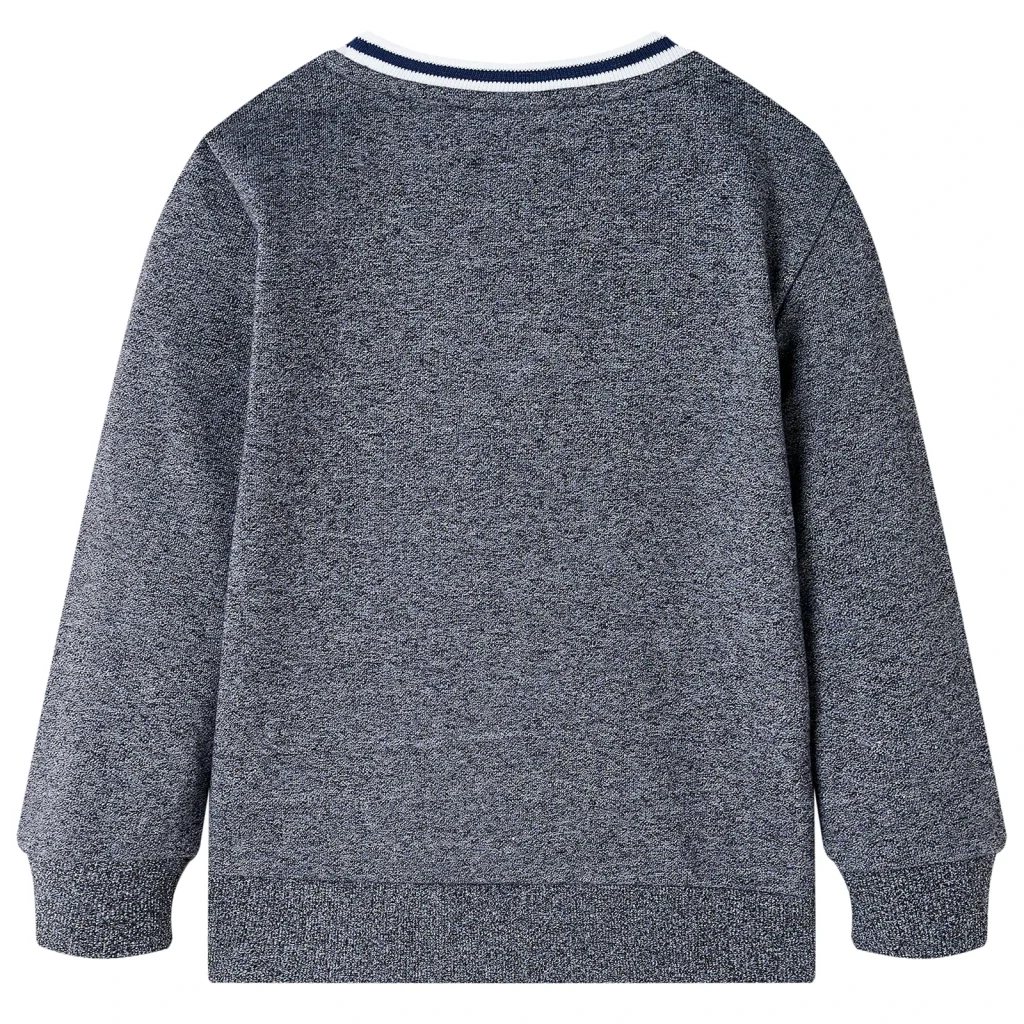 Felpa per Bambini Blu Marino Mélange 104 13340
