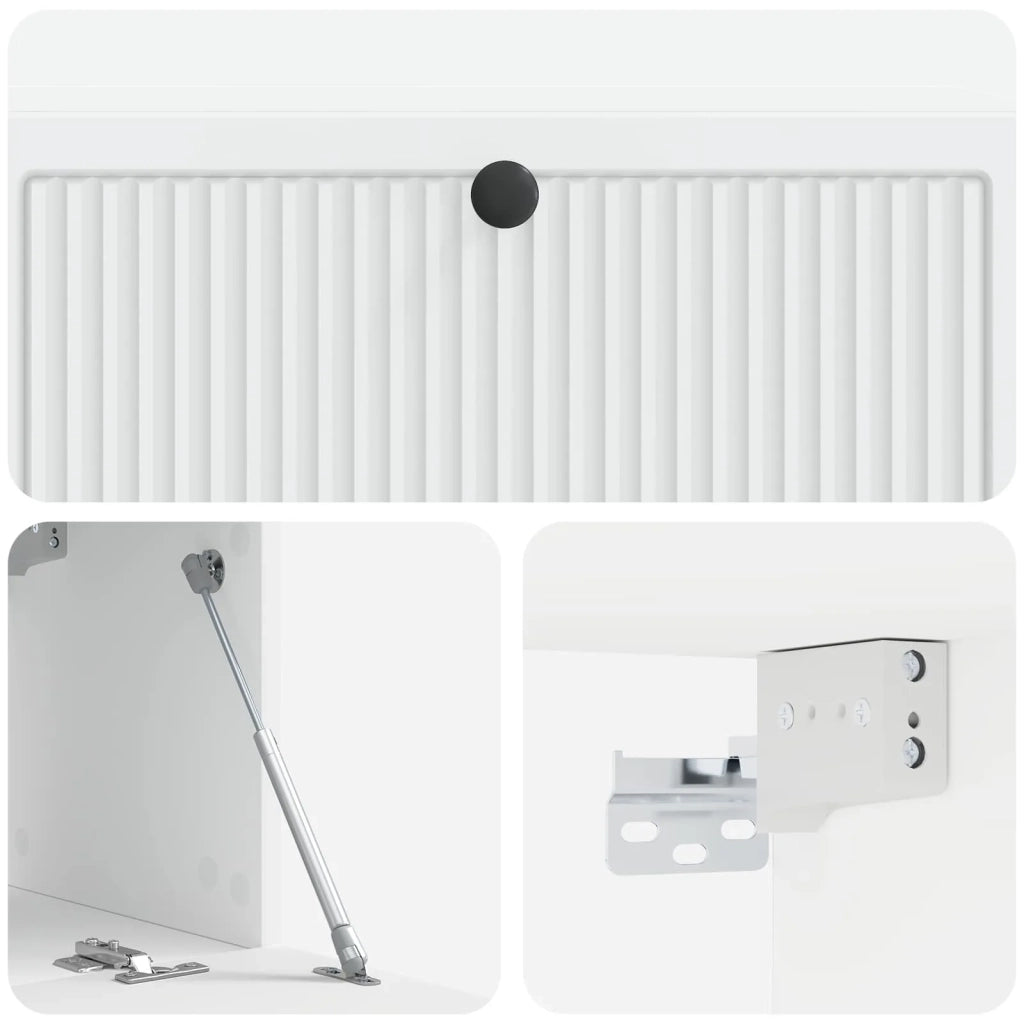 Mobile Porta TV da Muro Bianco 98 x 31 x 30 cm 898045