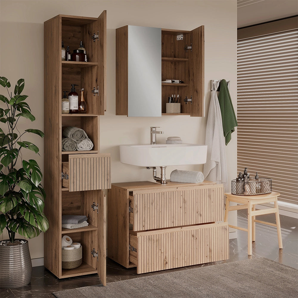 Vicco Set di mobili da bagno 3 pezzi Artigiano 3 parti