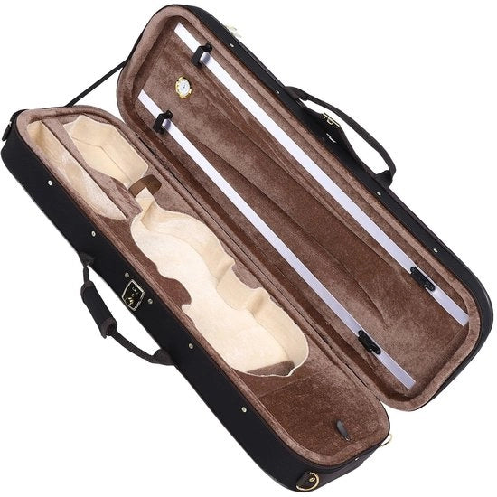 Violino a 4 corde, formato 4/4, progettato per essere portatile, con idrometro, panno di Oxford, schiuma, inclusi bretelle per spalla, valigetta per violino