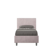 Letto imbottito Singolo 80x200 cm Adele - Contenitore,Glicine,Microfibra