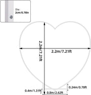 Boog per Festa di Matrimonio in Metallo - Forma a Cuore - Boog per Ballooni - Boog per Fondo - Decorazione per Matrimonio - Giardino - Decorazione per Festa Indoor Outdoor