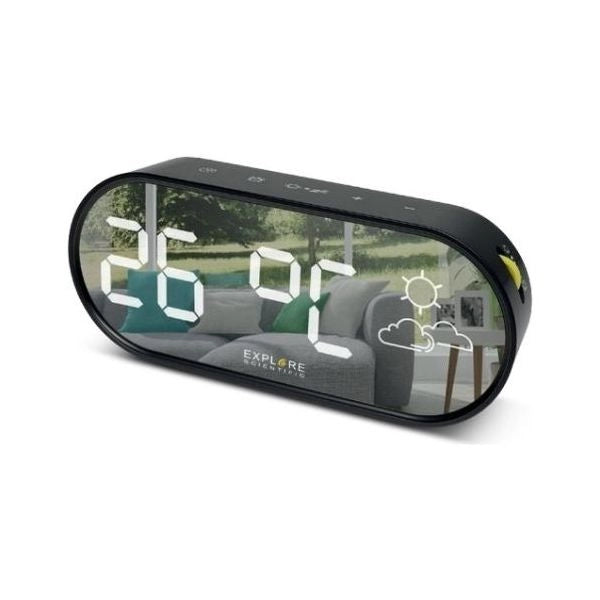 Sveglia multifunzione con meteo nero rdc2002wblk