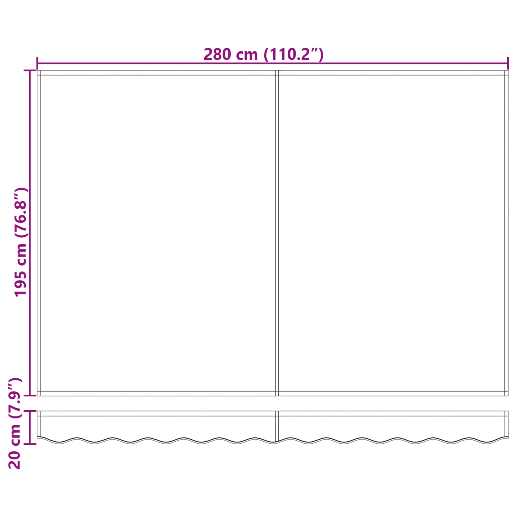 Tessuto di Ricambio per Tenda 3x2 m Antracite