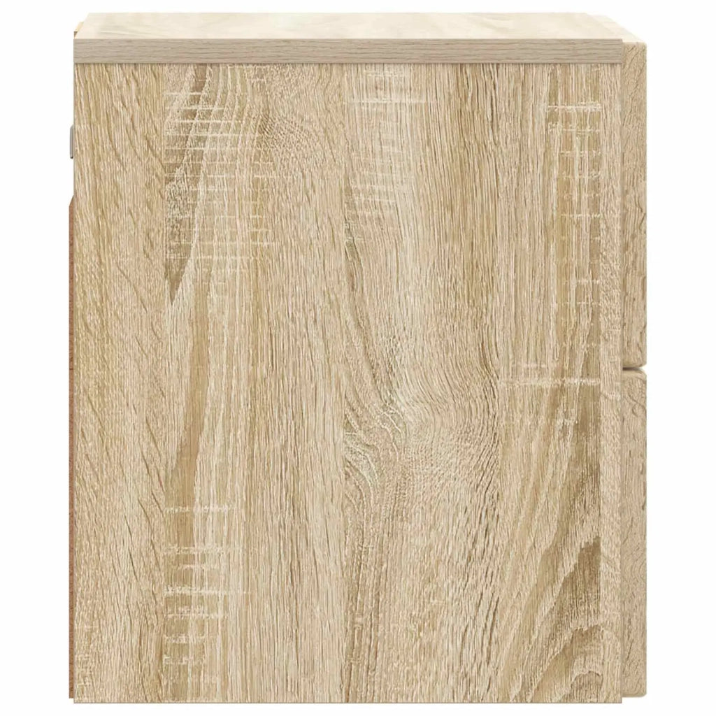 Mobiletto da notte a muro Rovere Sonoma 33 x 34,5 x 40 cm 898469
