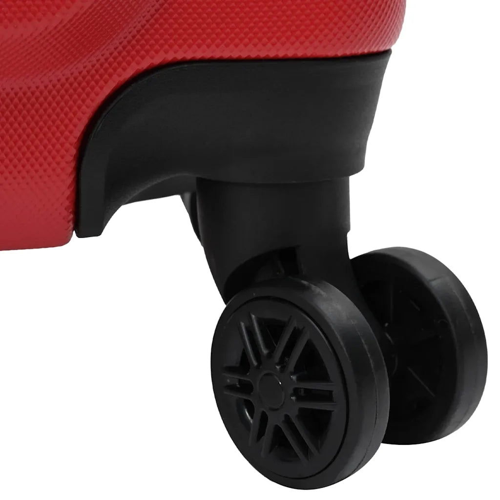 Valigia con blocco 3 pz Rosso 50 x 31 x 78 cm Plastica ABS CFW7280760
